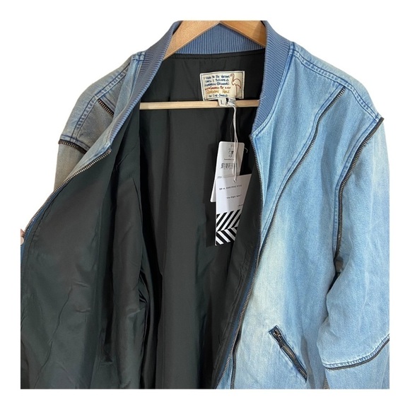 Sandrine Rose Zip Bomber in Original NWT - Picture 5 of 11